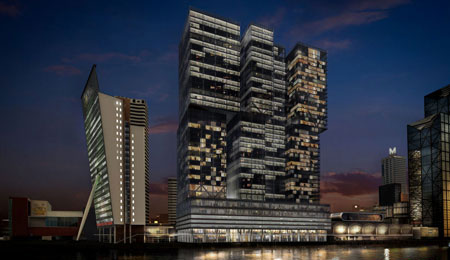 库哈斯的De Rotterdam将成为荷兰最大办公楼1