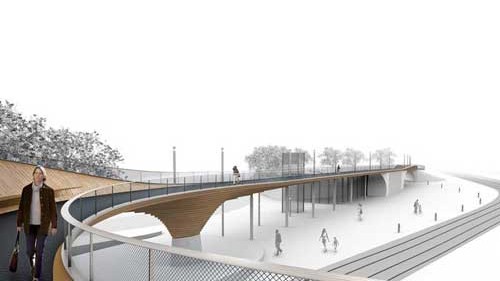维也纳市中心将建380米长的步行桥3