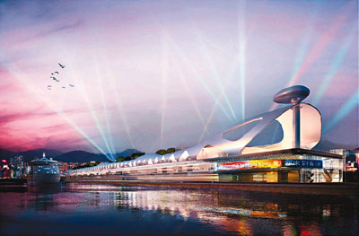 香港启德邮轮码头设计图曝光 形似巨鲸造价逾80亿1