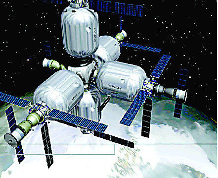 毕格罗航宇公司(Bigelow Aerospace)正在建造的充气式太空站效果图