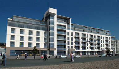 英国Worthing将建海滩饭店和住宅项目 3