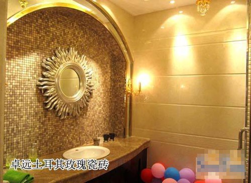 卓远健土耳其玫瑰 健康石材铺装艺术圣殿1