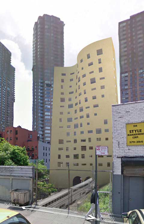OBRA的扭曲大厦体现“动感纽约”的全景2