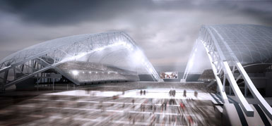 俄罗斯索契体育场为2014年冬奥会做好准备4