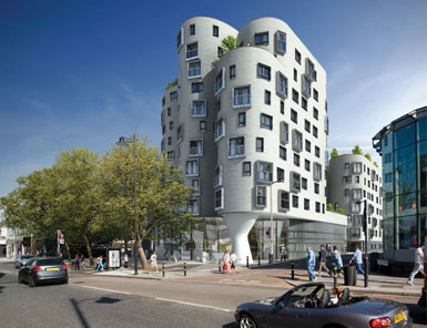 Egret West设计伦敦西南的克拉彭图书馆综合设施 1