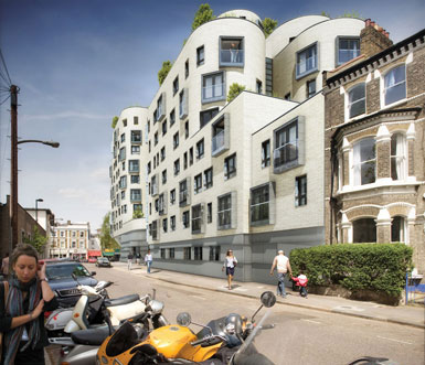 Egret West设计伦敦西南的克拉彭图书馆综合设施 3