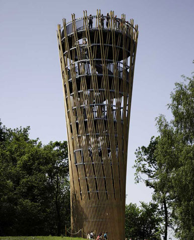 德国建造23.5米高的园艺展览会瞭望塔6