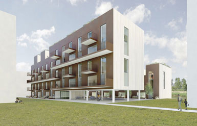 C. F. Moller事务所设计瑞典生态友好型住宅楼1