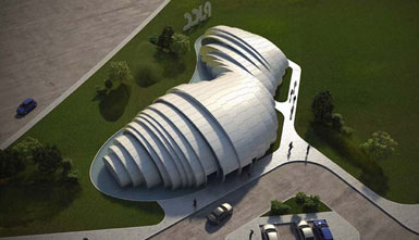马来西亚吉隆坡以西建造水滴状展馆2