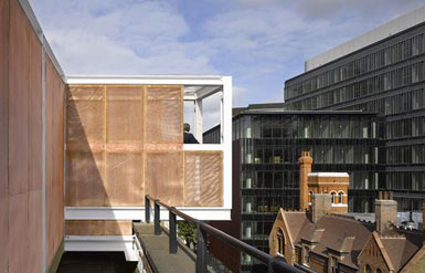 David Kohn事务所设计伦敦建筑基金会屋顶会议室1