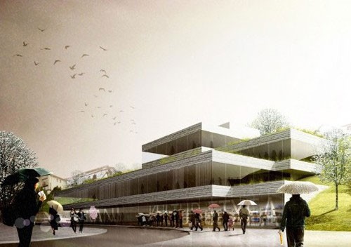 西班牙埃尔纳尼文化交流中心竞标方案1