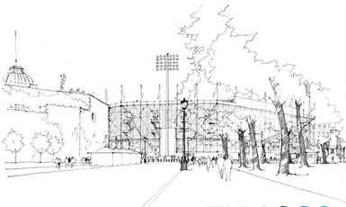 Populous和Atkins公布伦敦奥运会沙排馆设计图 3