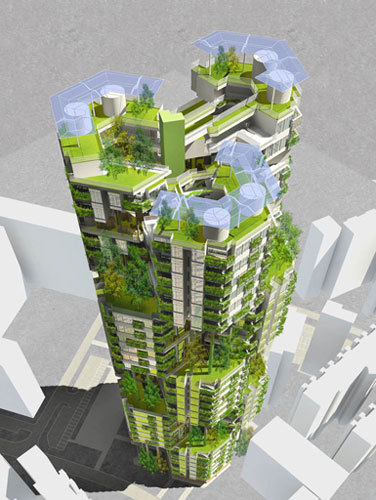 新加坡R4公寓楼获得2010年绿色摩天楼奖 4