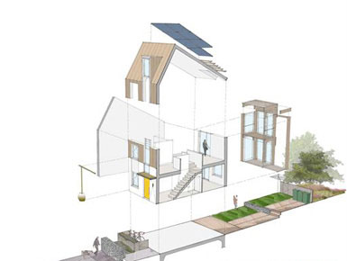 Paul Davis战胜RMJM等设计北爱尔兰一座零碳住宅项目3