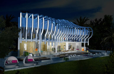 塞浦路斯拉纳卡建造迈阿密风格的私人别墅2