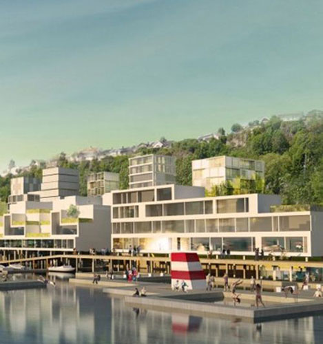 挪威希恩港口新城设计方案1