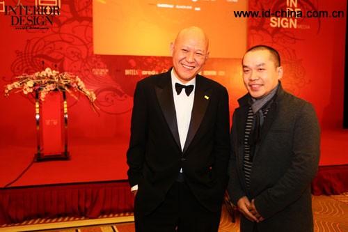 美国tonychi设计协会主席Tony Chi、根尚国际空间设计(北京)有限公司王小根（从左至右）