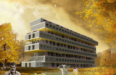 FABRIC设想马德里的“空中街道” -1