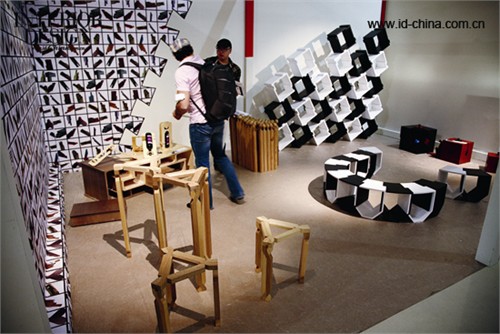 2010年米兰家具展卫星沙龙展清华美院展览现场。