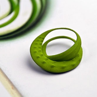 绿色有机戒指