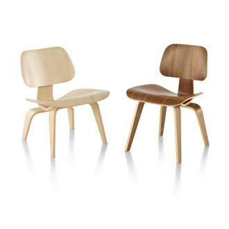 Herman Miller Eames木质底座模压胶合板椅