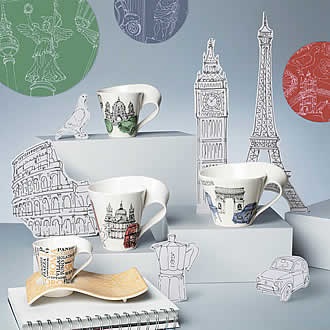 NewWave Caffè Cities时尚波浪之城市咖啡杯 — 欧洲系列